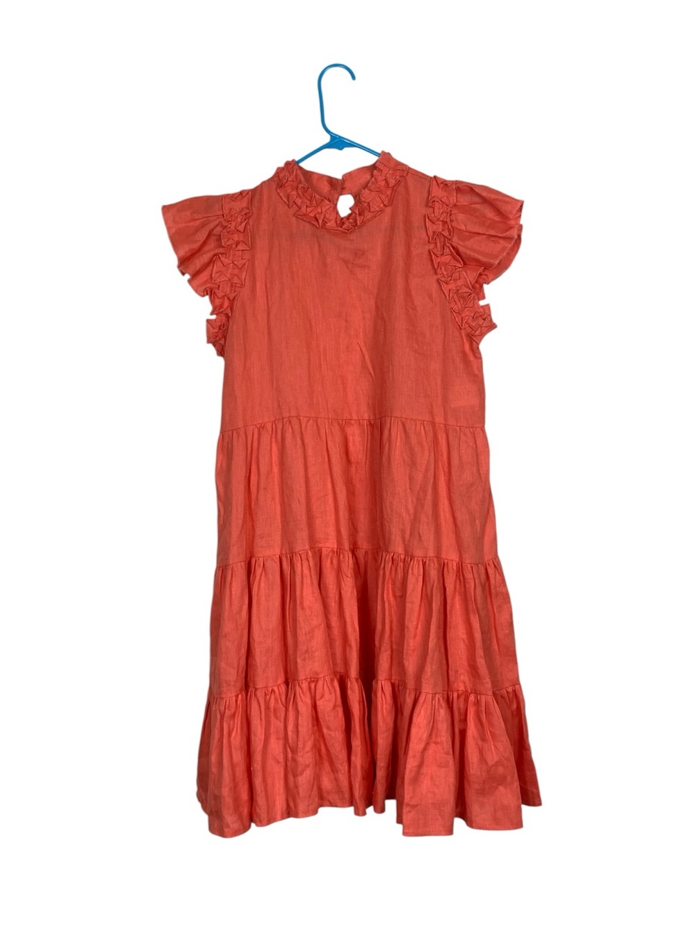 Margo Baridon tiered linen dress size medium
